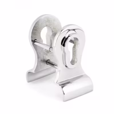 Polished Chrome 50mm Euro Door Pull (Back to Back fixings)