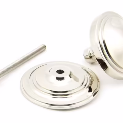 Polished Nickel Art Deco Centre Door Knob - Image 3