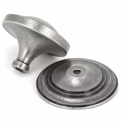 Pewter Art Deco Centre Door Knob - Image 4