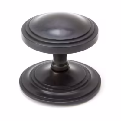 Aged Bronze Art Deco Centre Door Knob