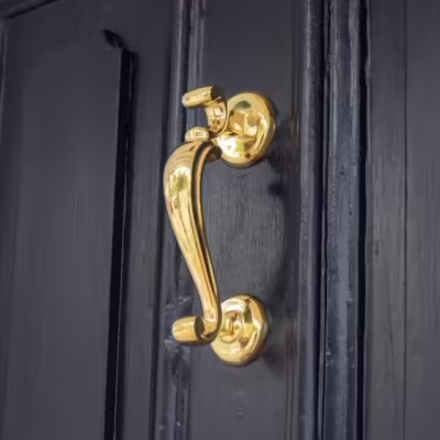 Polished Brass Doctors Door Knocker - Image 3