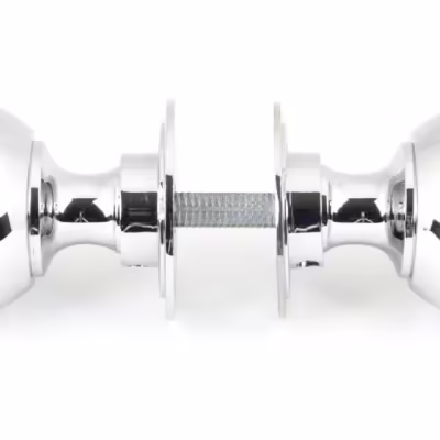 Polished Chrome 50mm Prestbury Mortice/Rim Knob Set - Image 5
