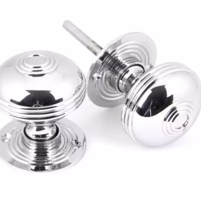 Polished Chrome 63mm Prestbury Mortice/Rim Knob Set