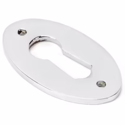 Polished Chrome Oval Escutcheon