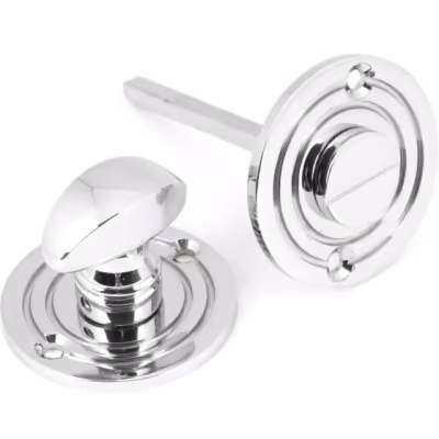 Polished Chrome Round Bathroom Thumbturn