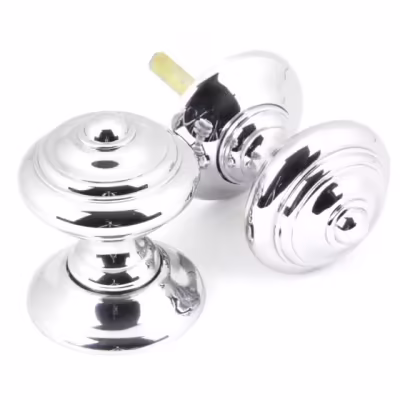 Polished Chrome Elmore Concealed Mortice Knob Set