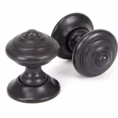 Aged Bronze Elmore Concealed Mortice Knob Set