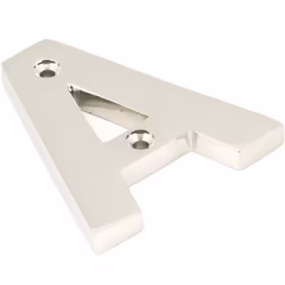 Polished Nickel Letter A