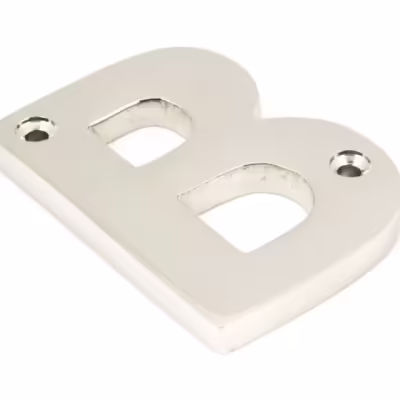 Polished Nickel Letter B