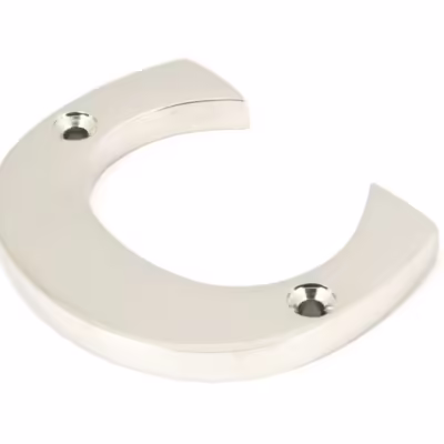 Polished Nickel Letter C
