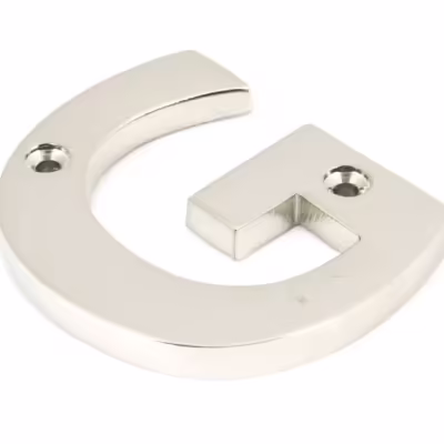 Polished Nickel Letter G