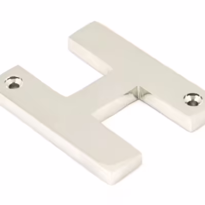 Polished Nickel Letter H
