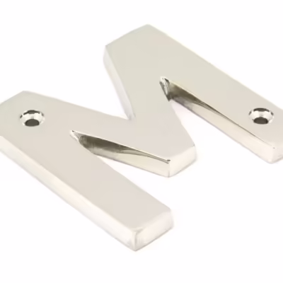 Polished Nickel Letter M