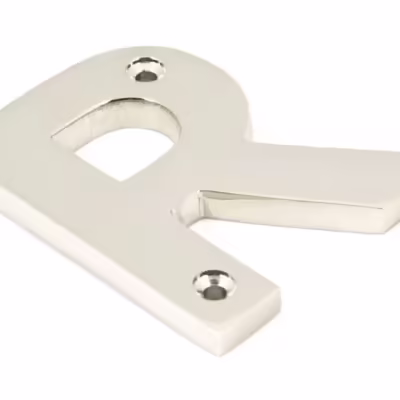 Polished Nickel Letter R
