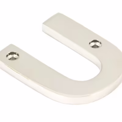 Polished Nickel Letter U