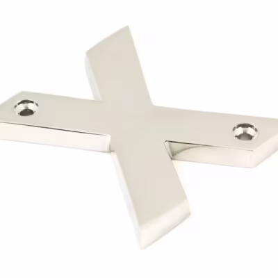 Polished Nickel Letter X