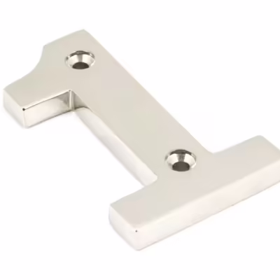 Polished Nickel Numeral 1
