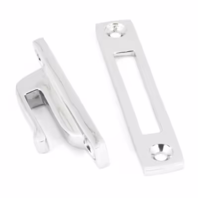 Polished Chrome Locking Reeded Fastener - Image 3