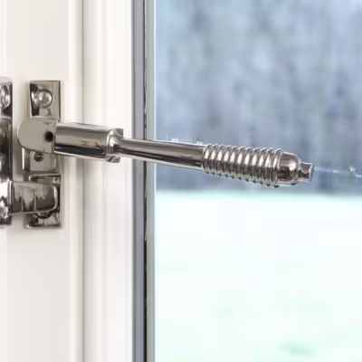 Polished Chrome Night-Vent Locking Reeded Fastener - Image 5