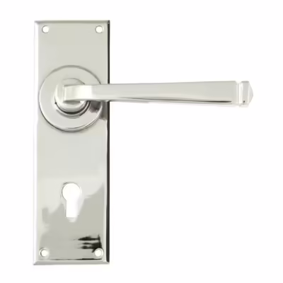 Polished Nickel Avon Lever Lock Set