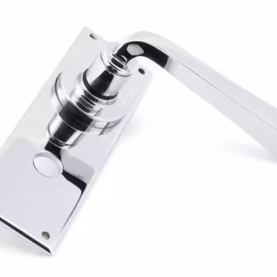 Polished Chrome Avon Lever Bathroom Set - Image 3
