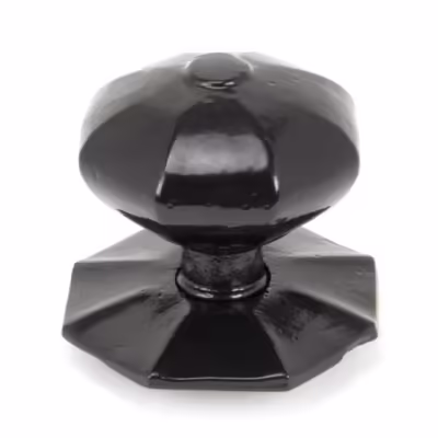 Black Octagonal Centre Door Knob