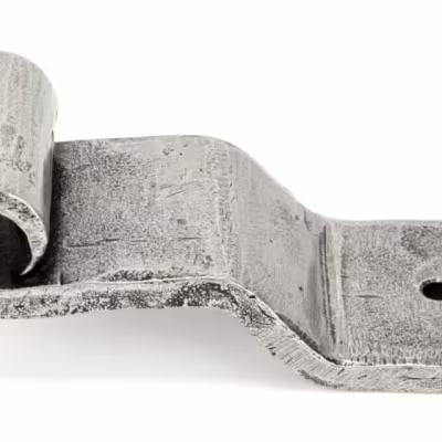 Pewter 24" Hook & Band Hinge - Cranked (pair) - Image 3