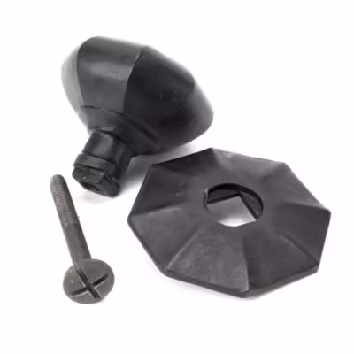 External Beeswax Octagonal Centre Door Knob - Image 4