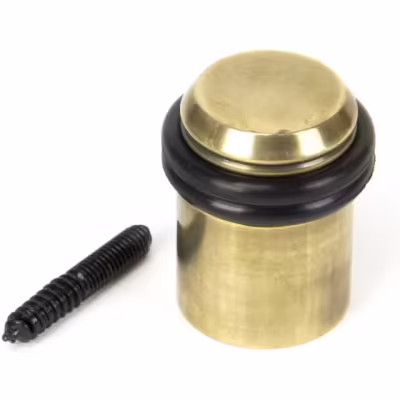 Aged Brass Floor Mounted Door Stop - Image 2