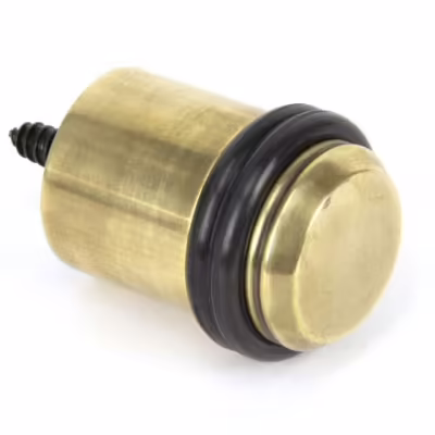 Aged Brass Floor Mounted Door Stop - Image 1