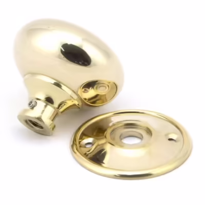 Aged Bronze Mushroom Mortice/Rim Knob Set - Image 4