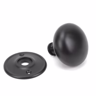 Aged Bronze 57mm Mushroom Mortice/Rim Knob Set - Image 3