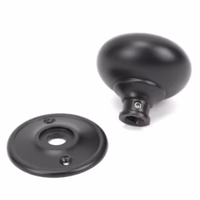 Aged Bronze 57mm Mushroom Mortice/Rim Knob Set - Image 4