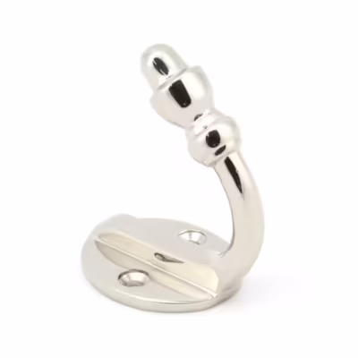 Polished Nickel Coat Hook - Image 1
