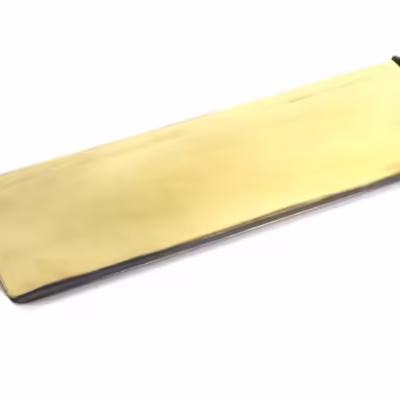 Aged Brass Large Letter Plate Cover