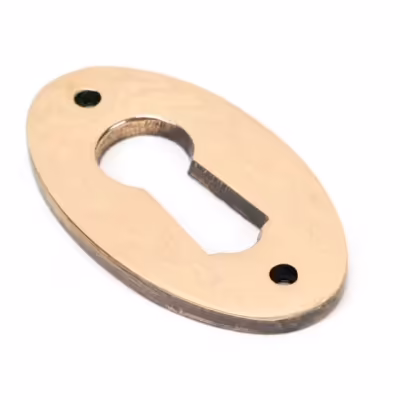 Polished Bronze Oval Escutcheon