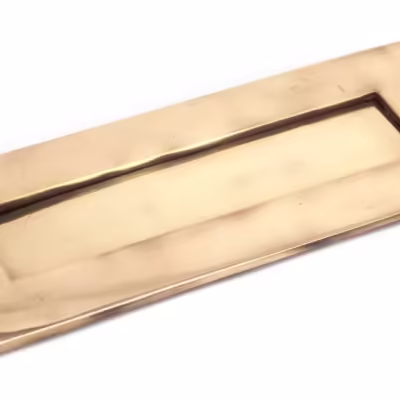Polished Bronze Small Letter Plate