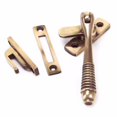Polished Bronze Locking Reeded Fastener