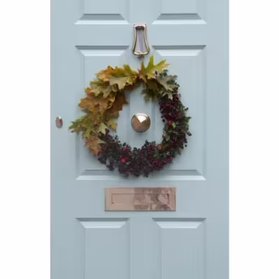 Polished Bronze Slimline Art Deco Door Knocker - Image 4