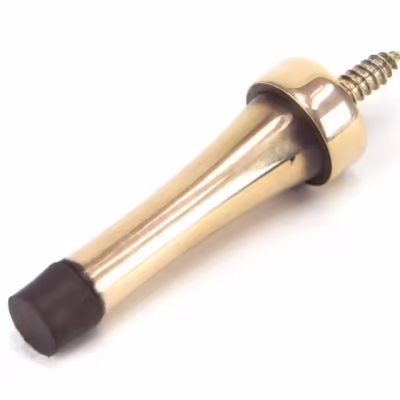 Polished Bronze Projection Door Stop