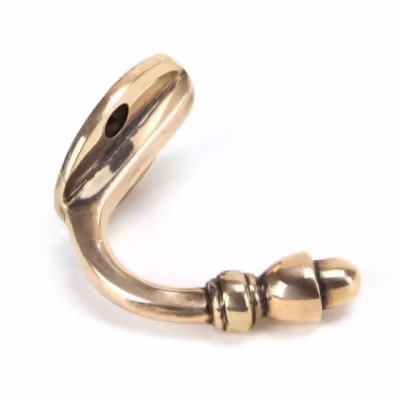 Polished Bronze Coat Hook - Image 2
