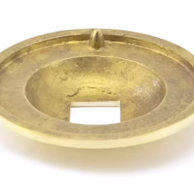 Polished Brass Round Centre Door Knob - Image 4