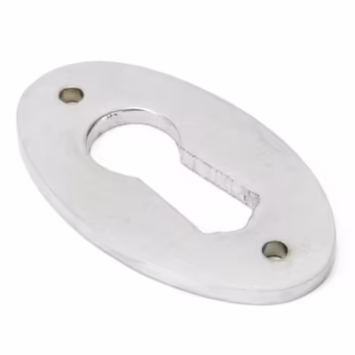 Satin Chrome Oval Escutcheon