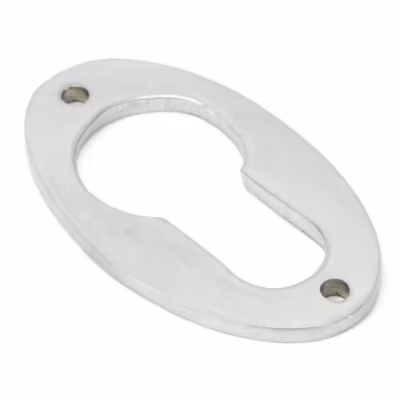 Satin Chrome Oval Euro Escutcheon