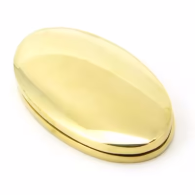 Polished Brass Oval Escutcheon & Cover