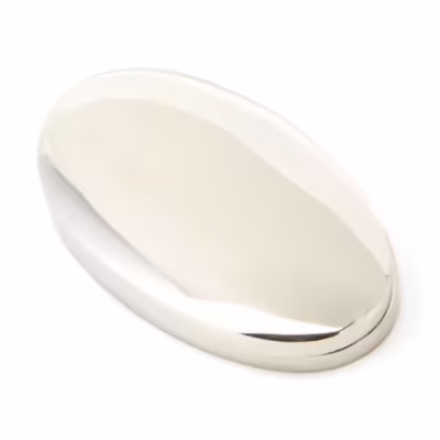 Polished Nickel Oval Escutcheon & Cover