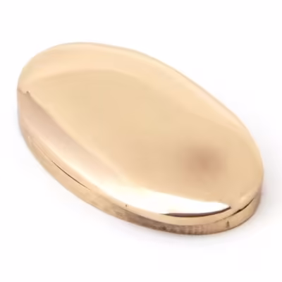 Polished Bronze Oval Escutcheon & Cover