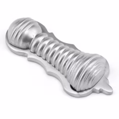 Satin Chrome Beehive Escutcheon