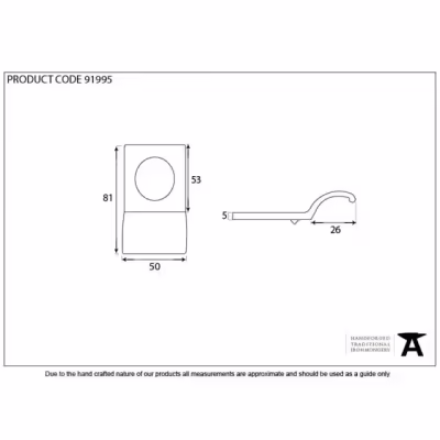 Satin Chrome Rim Cylinder Pull - Image 3