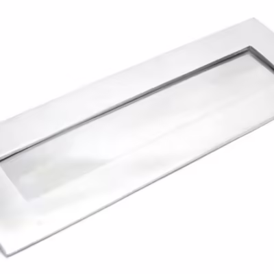 Satin Chrome Large Letter Plate